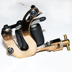 Bronze Contraption Tattoo Machine - Shader