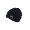 Official Micky Sharpz Black Beanie Hat with Grey TDial Icon - ONE SIZE