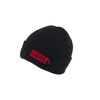 Official Micky Sharpz Black Beanie Hat with Red Sharpz Logo - ONE SIZE