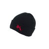 Official Micky Sharpz Black Beanie Hat with Red TDial Icon - ONE SIZE