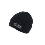 Official Micky Sharpz Black Beanie Hat with Grey Sharpz Logo - ONE SIZE